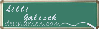 Lilli Galisch Visitenkarte